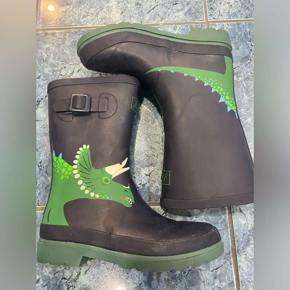 Joules kids Dinosaur rain boots